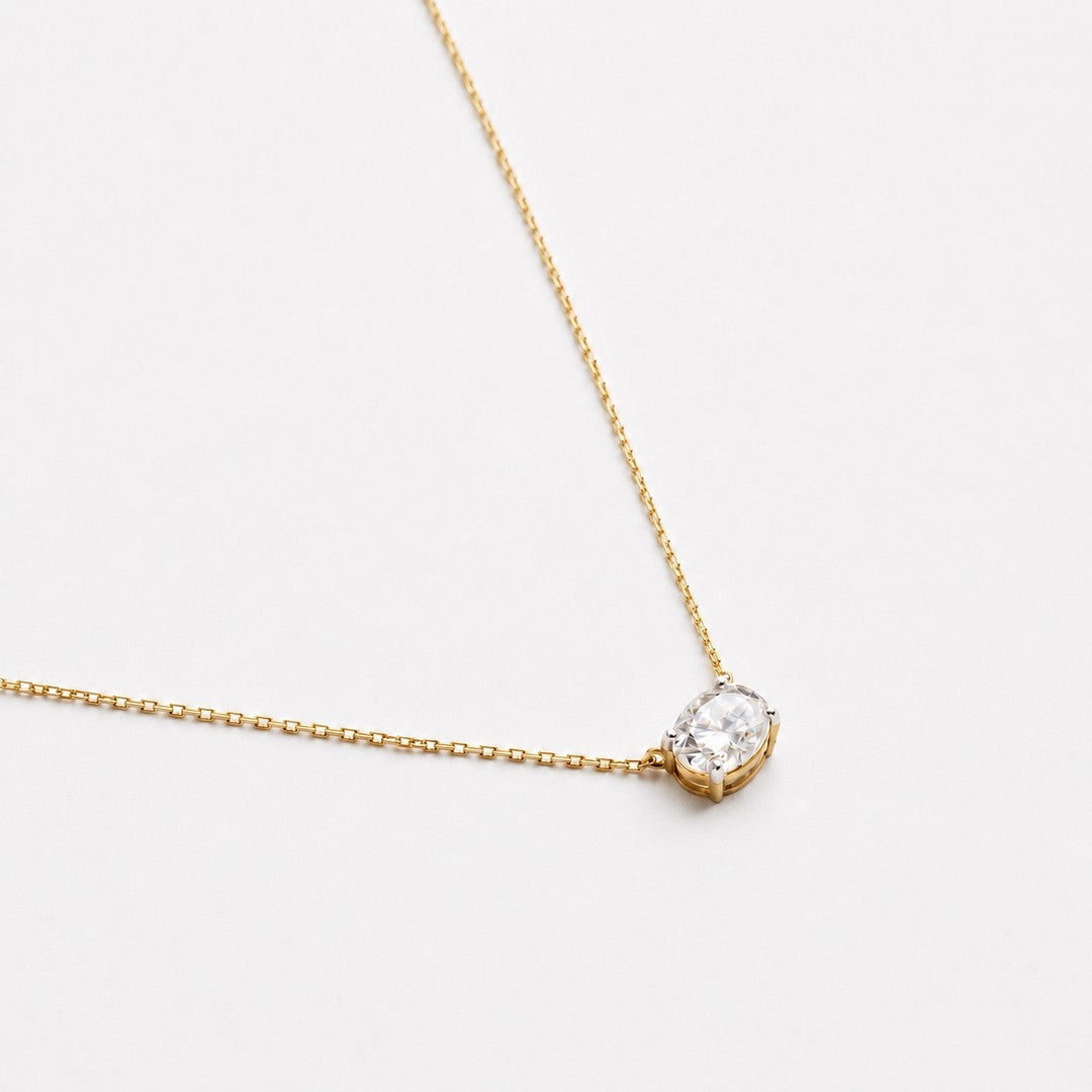 Oval Floater Necklace