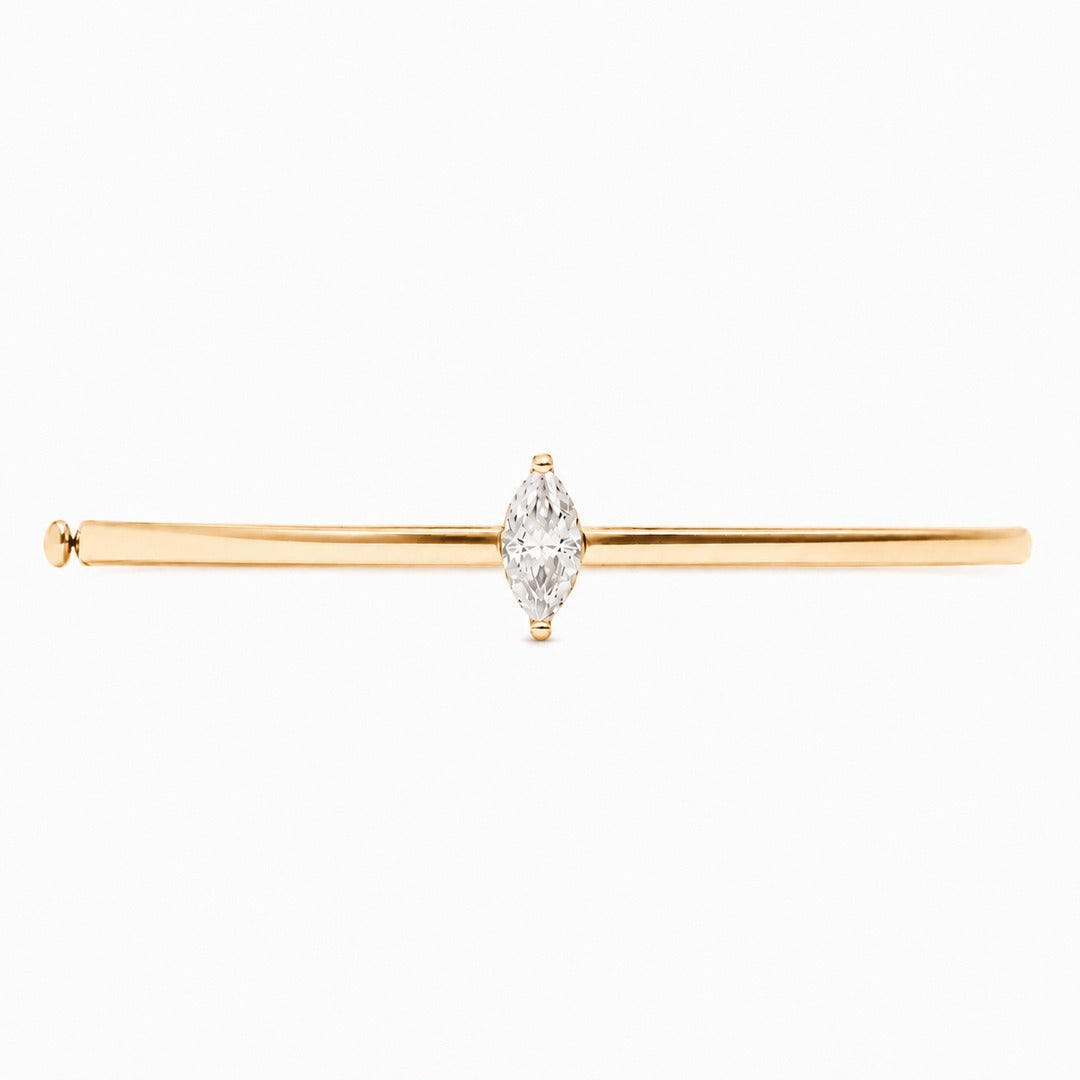 Marquise Solitaire Bangle