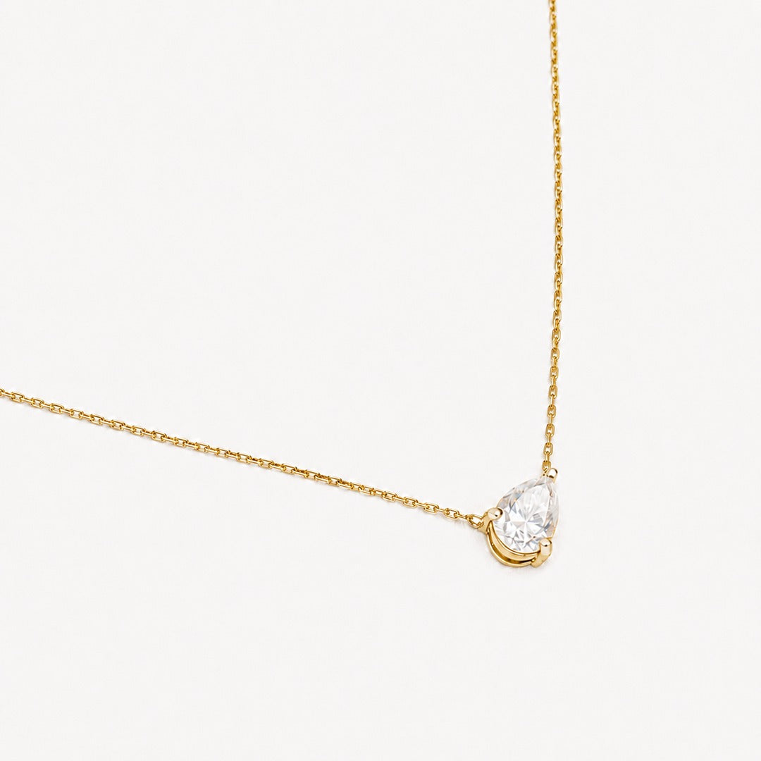 Pear Floater Necklace