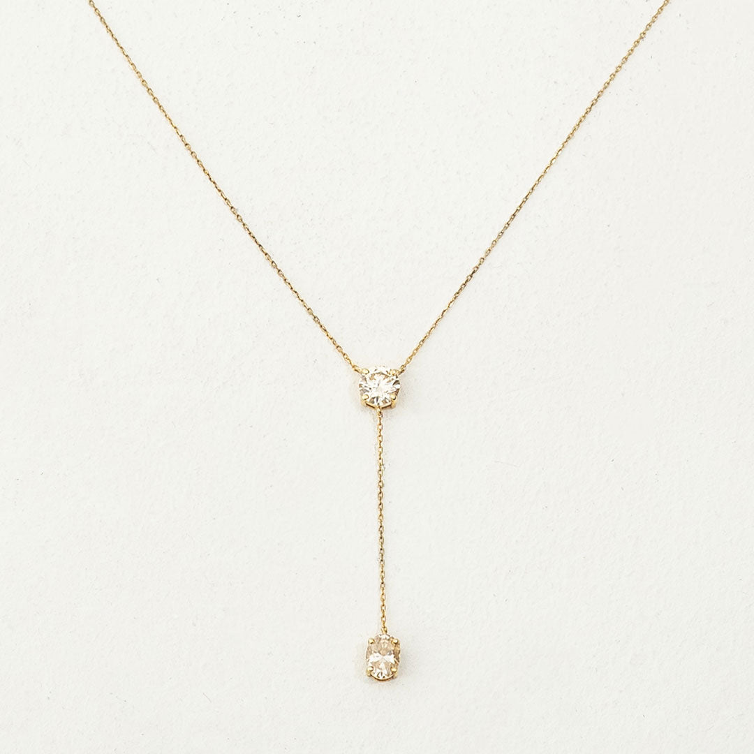 Laiba Drop Necklace (Champagne)