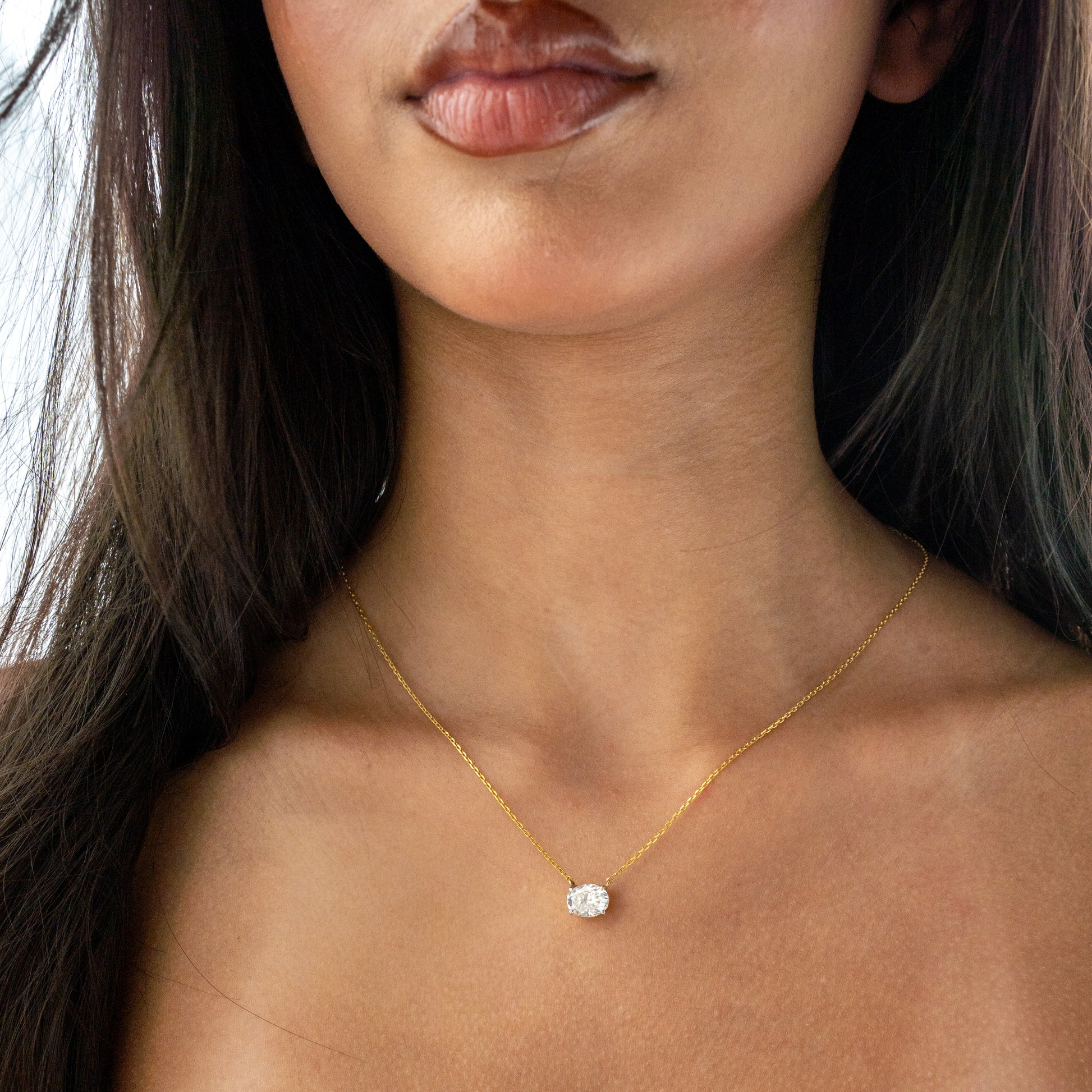 Oval Floater Necklace