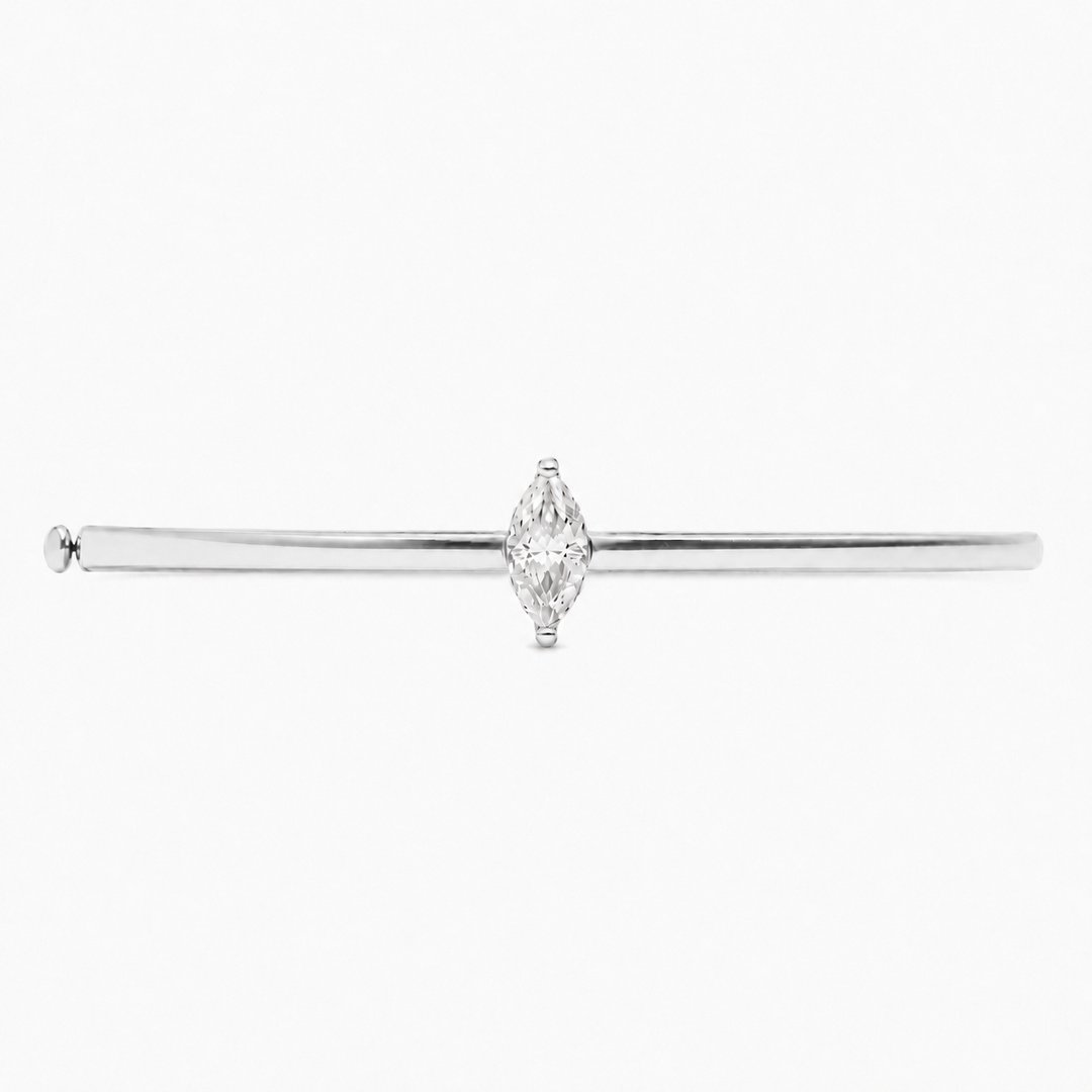 Marquise Solitaire Bangle