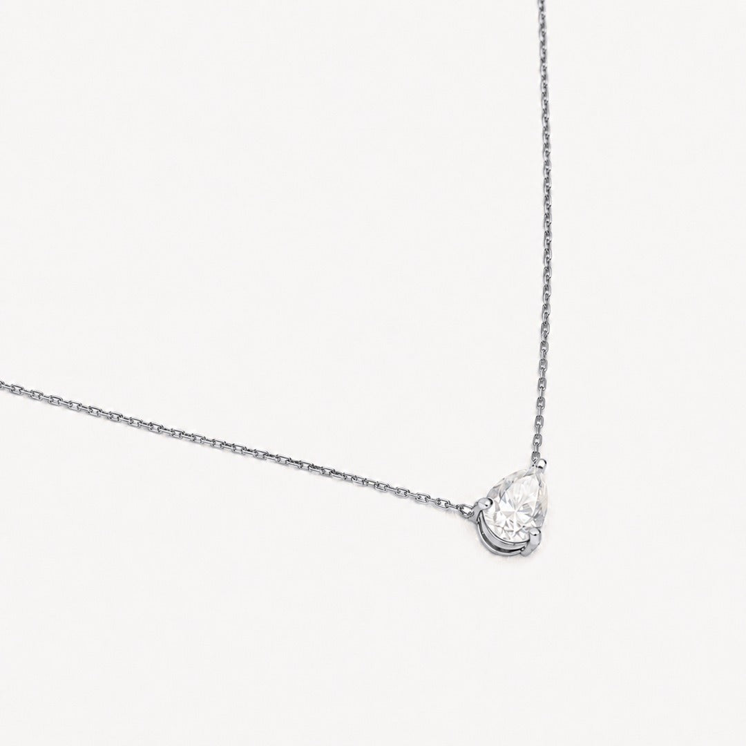 Pear Floater Necklace