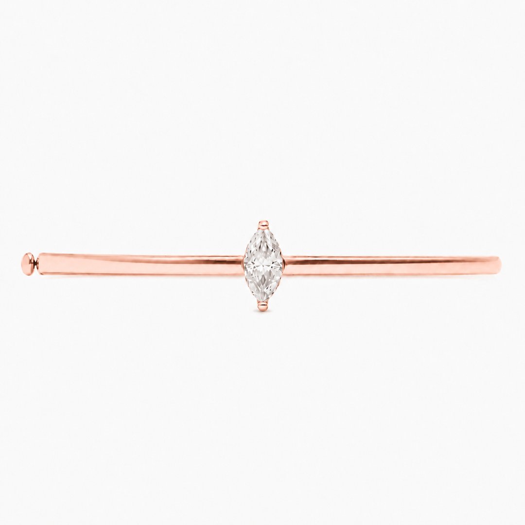 Marquise Solitaire Bangle